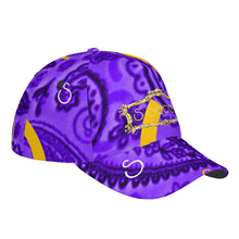 Load image into Gallery viewer, S Society Cali X Purple + Gold Curved Brim Cap
