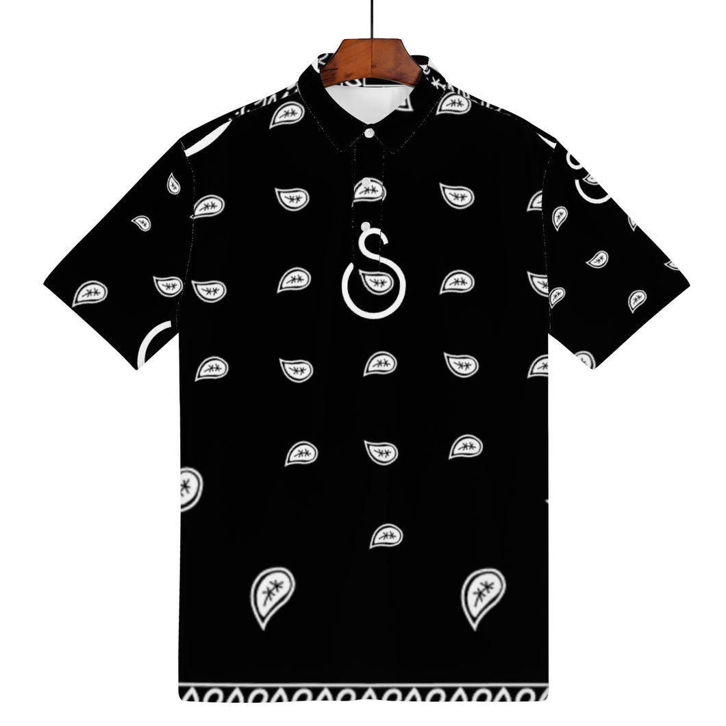 S Society Classic Black Polo Shirt
