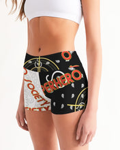 Load image into Gallery viewer, Superhero Society street wear spring edition Women&#39;s Mid-Rise Yoga Shorts
