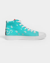 Load image into Gallery viewer, Superhero Society OG Classic Neon Blue Hightop Canvas Shoe
