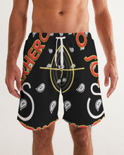 Load image into Gallery viewer, Superhero Society OG Classic Black Men&#39;s Swim Trunk
