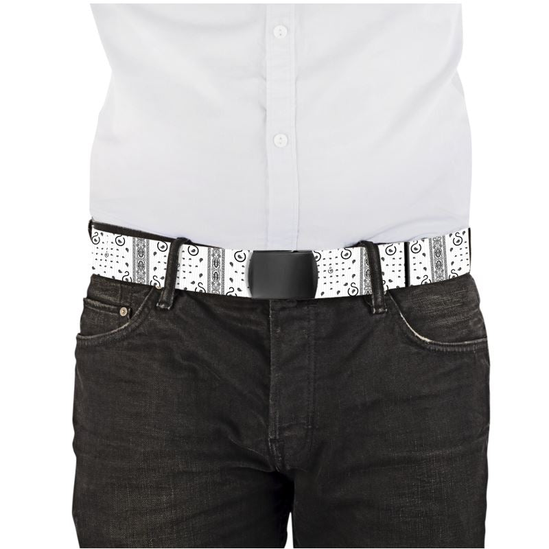 S Society OG Classic Webbing Belt -white