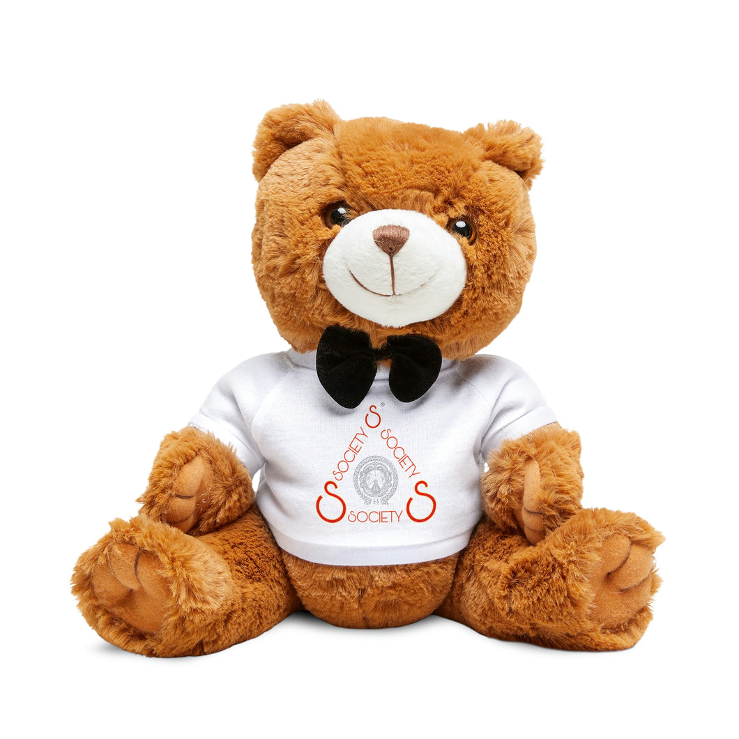 S Society Friendly Tedly Teddy Bear with Bow Tie Tee