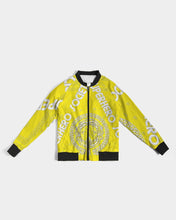 Load image into Gallery viewer, Superhero Society Moody Gold-tone Women&#39;s Bomber Jacket
