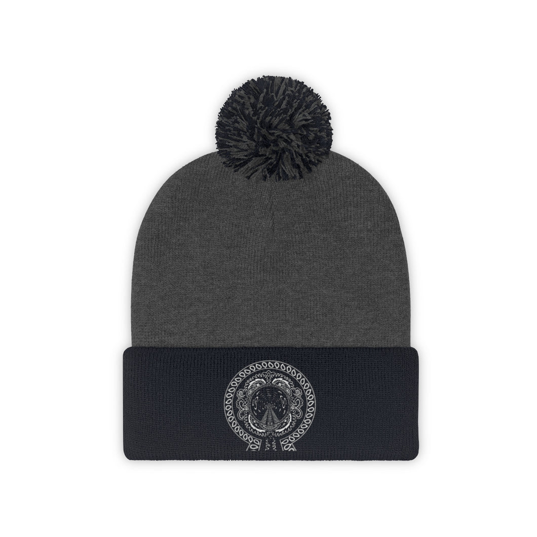 Superhero Society Classic Shield Pom Pom Winter Beanie