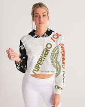 Load image into Gallery viewer, Superhero Society street wear spring edition Women&#39;s Cropped Hoodie
