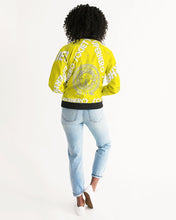 Load image into Gallery viewer, Superhero Society Moody Gold-tone Women&#39;s Bomber Jacket
