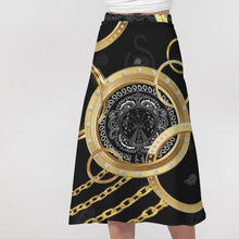 Load image into Gallery viewer, Superhero Society Gold Tears Women&#39;s A-Line Midi Skirt
