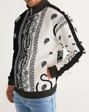 Load image into Gallery viewer, Superhero Society street wear spring edition Men&#39;s Stripe-Sleeve Track Jacket
