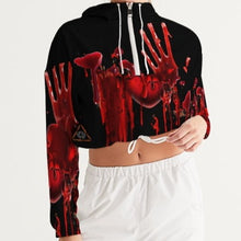 Load image into Gallery viewer, Superhero Society Spooky Love Women&#39;s Cropped Windbreaker
