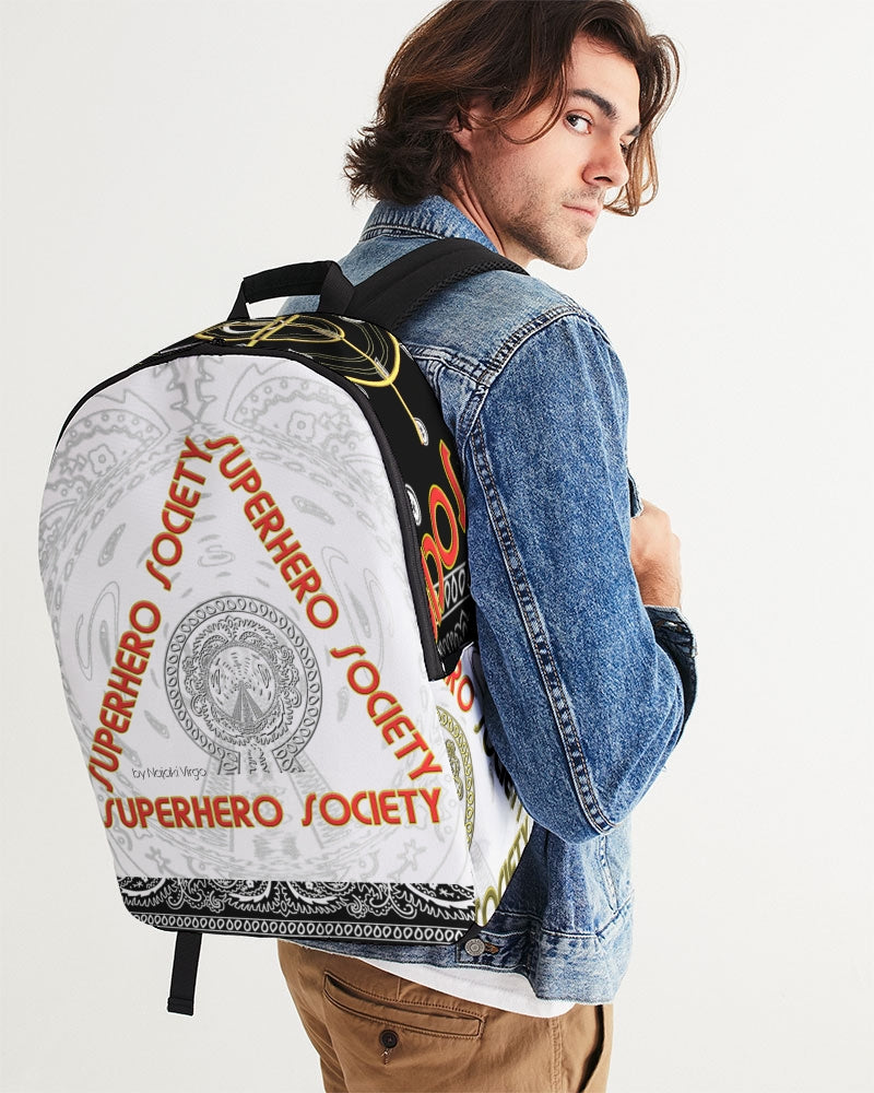 Superhero Society street wear spring edition Luxury Large Backpack