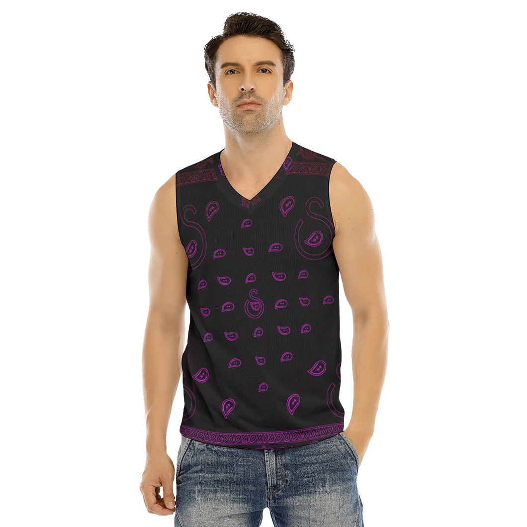 Superhero Society Purple Daze Sleeveless V-neck Tank Top