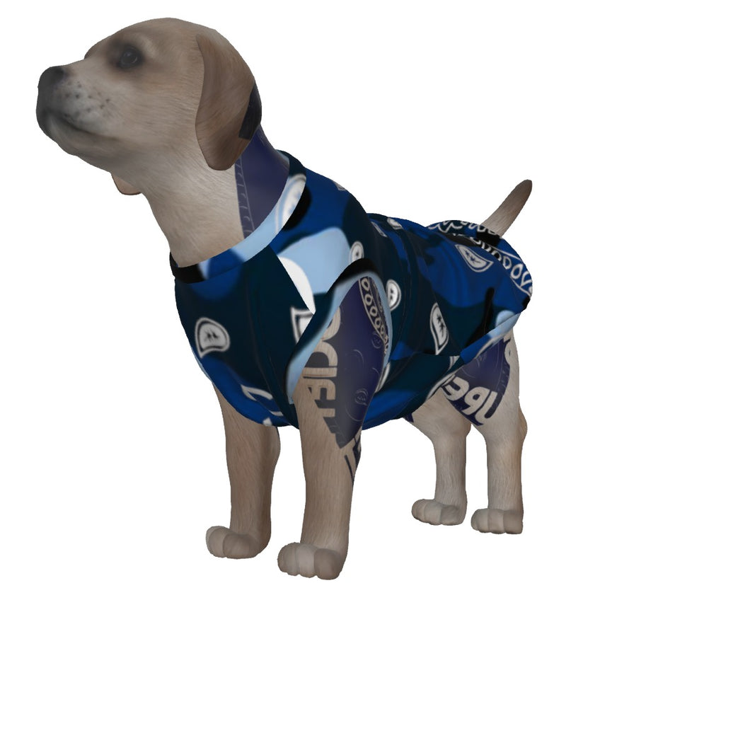 Superhero Society Wavy Blue Camouflage Dog's Tank Top