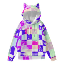 Load image into Gallery viewer, Superhero Society Summer Diamond Women’s Hoodie with Ears
