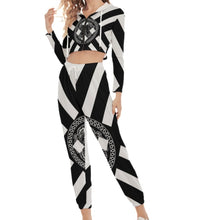 Load image into Gallery viewer, Superhero Society X-Hero Women&#39;s Crop Hoodie Sports Sets
