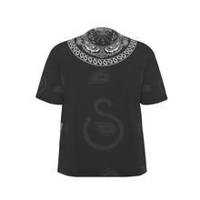 Load image into Gallery viewer, S Society Faded Black Grand Mix V-neck Unisex T-Shirt Birdseye
