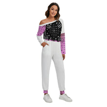 Load image into Gallery viewer, Superhero Society Jazzmen Pink Women&#39;s Off-Shoulder Jumpsuit
