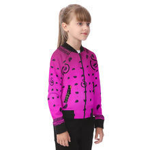 Load image into Gallery viewer, Superhero Society Pink Gem Kid&#39;s Raglan Sleeve Jacket
