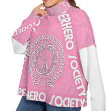 Load image into Gallery viewer, Superhero Society Girly Girl Pink Women&#39;s Turtleneck Knitted Sweater (Plus Size)
