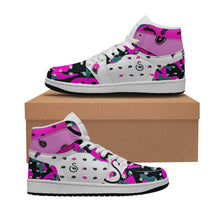 Load image into Gallery viewer, Superhero Society Jazzmen Pink Camouflage High Rocket Sneakers
