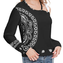 Load image into Gallery viewer, Superhero Society Monroe Women&#39;s One-shoulder Cut O-neck Sweatshirt
