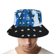 Load image into Gallery viewer, Superhero Society Wavy Blue Camouflage Boss Fisherman Hat
