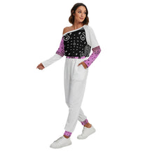 Load image into Gallery viewer, Superhero Society Jazzmen Pink Women&#39;s Off-Shoulder Jumpsuit
