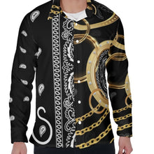 Load image into Gallery viewer, Superhero Society Gold Tears Mix Men&#39;s Long Sleeve Shirt
