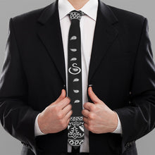 Load image into Gallery viewer, S Society Classic Black Luxury Unisex Tie
