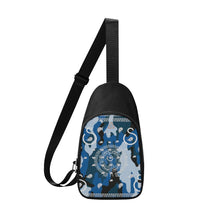 Load image into Gallery viewer, Superhero Society Wavy Blue Camouflage Chest Bags
