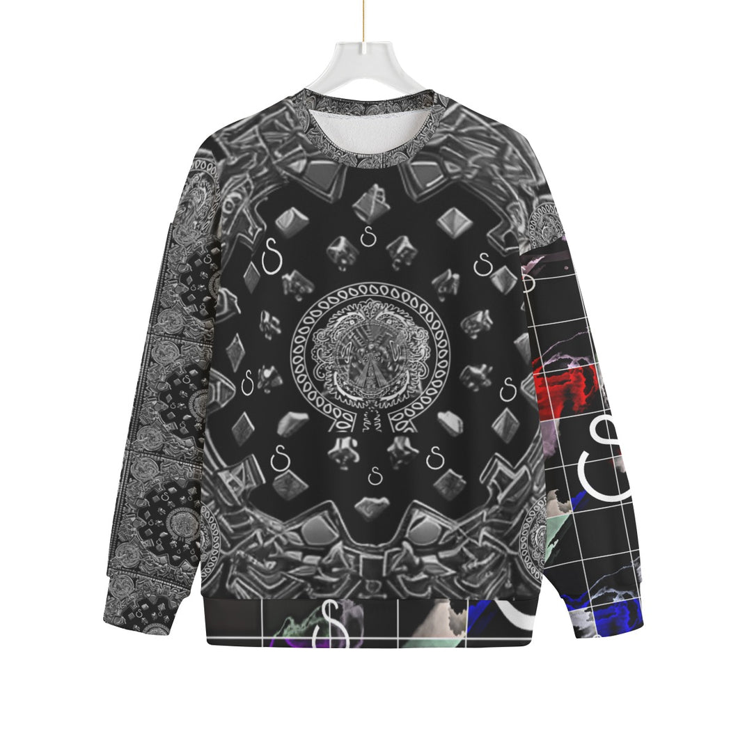 S Society Grand 3D X Smokey Unisex Knitted Fleece Sweater