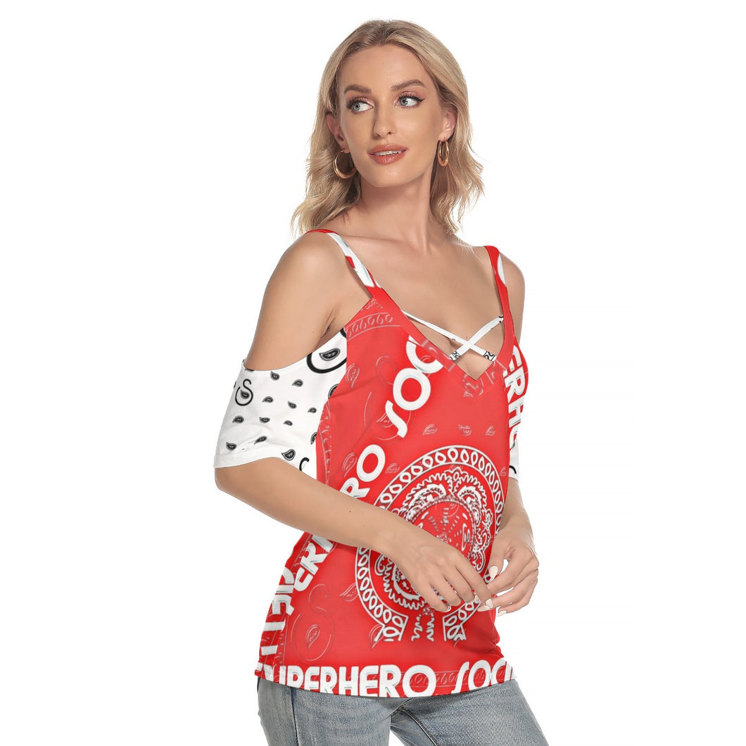 Superhero Society Sunny Days Cold Shoulder Shirt