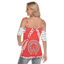 Load image into Gallery viewer, Superhero Society Sunny Days Cold Shoulder Shirt

