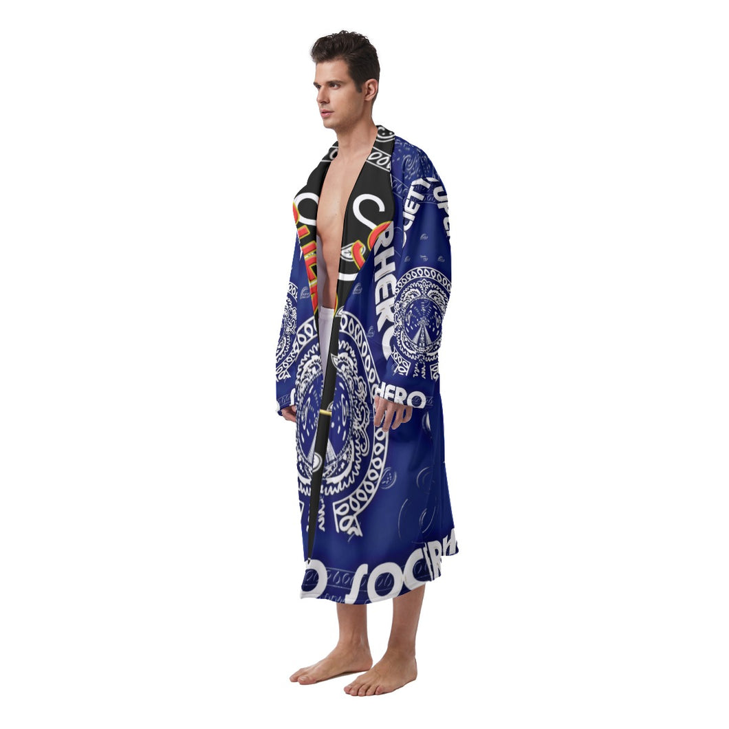 Superhero Society OG Blue Vibe Heavy Fleece Robe