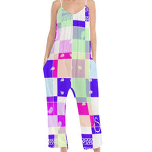 Load image into Gallery viewer, Superhero Society Summer Diamond Women&#39;s V-neck Cami Jumpsuit
