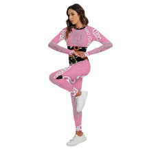 Load image into Gallery viewer, Superhero Society Girly Pink Sport Set With Backless Top And Leggings
