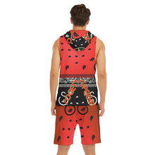 Load image into Gallery viewer, Superhero Society Red Diamond Sleeveless Vest And Shorts Sets
