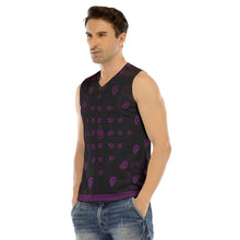 Load image into Gallery viewer, Superhero Society Purple Daze Sleeveless V-neck Tank Top
