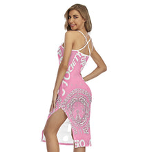 Load image into Gallery viewer, Superhero Society Girly Pink Women's Back Cross Cami Dress
