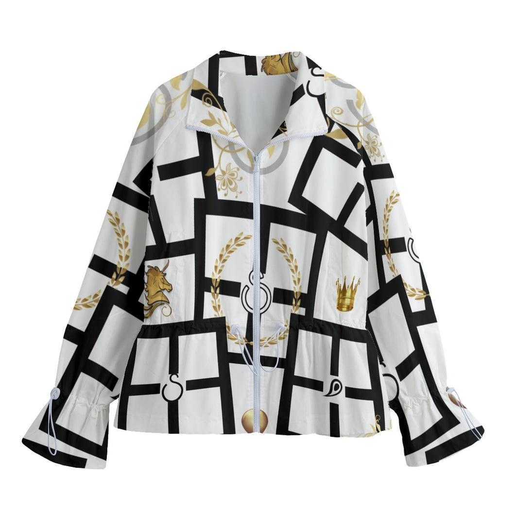 S Society Imperial Gold Women's Lapel Collar Jacket