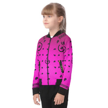 Load image into Gallery viewer, Superhero Society Pink Gem Kid&#39;s Raglan Sleeve Jacket
