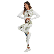 Load image into Gallery viewer, Superhero Society Golden Butterfly Sport Set With Backless Top And Leggings

