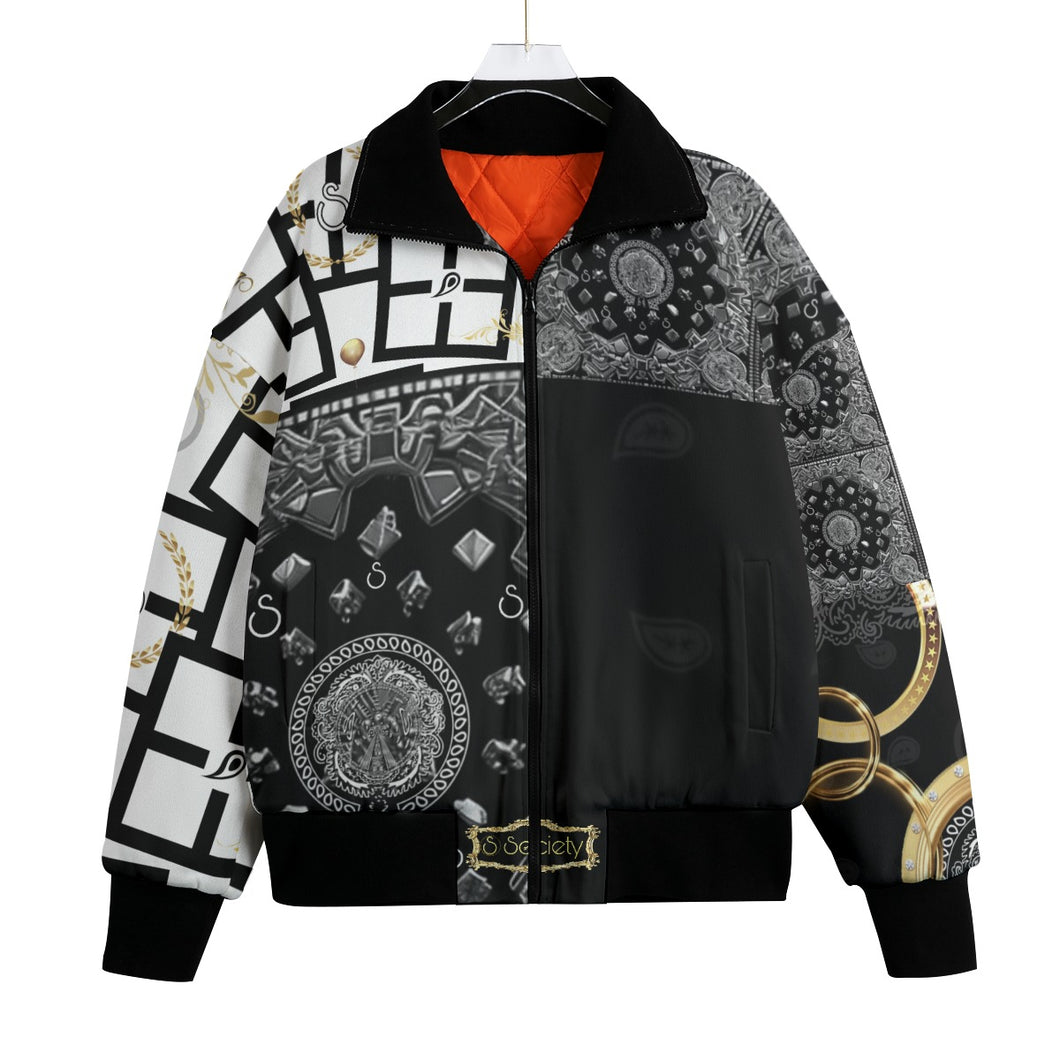 S Society Grand X Imperial X Gold Tears Unisex Knitted Fleece Lapel Jacket