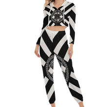 Load image into Gallery viewer, Superhero Society X-Hero Women&#39;s Crop Hoodie Sports Sets

