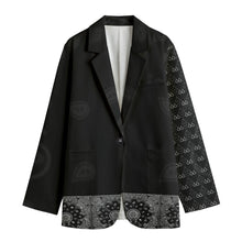 Load image into Gallery viewer, S Society Faded Black Stacked Grand Unisex Leisure Blazer
