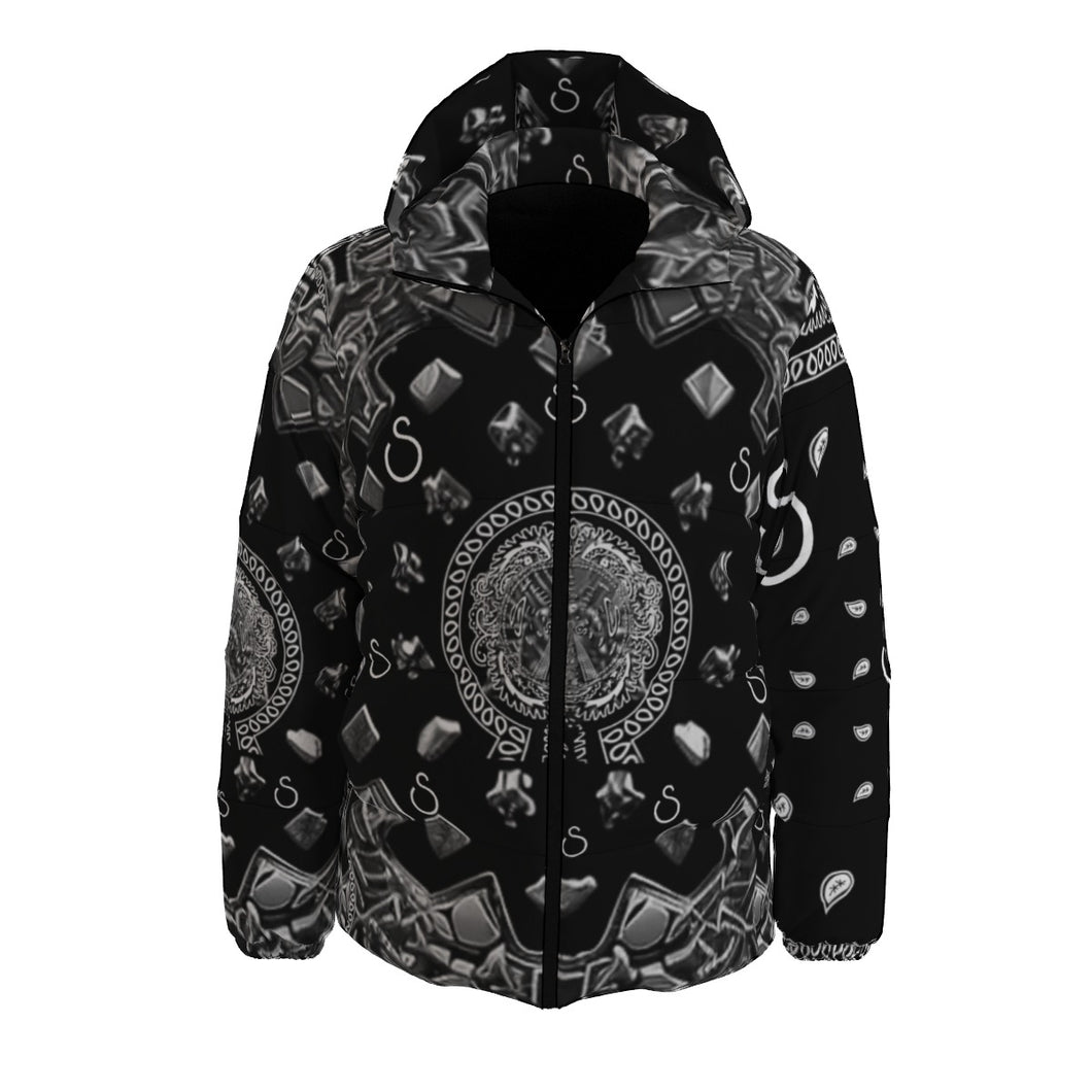 S Society 3D Classic Black Unisex Down Winter Coat