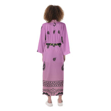 Load image into Gallery viewer, Superhero Society Jazzmen Pink Satin Kimono Long Robe
