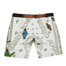 Load image into Gallery viewer, Superhero Society Golden Butterfly Long Boxer Briefs
