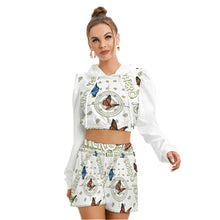 Load image into Gallery viewer, Superhero Society Golden Butterfly Mirco Fleece Hoodie And Shorts Set
