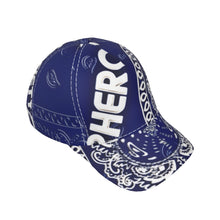 Load image into Gallery viewer, Superhero Society Blue Night Peaked Snap-Back Hat
